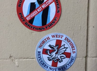 Anti-Migrant, Anti-Muslim Stickers in Coventry Should Be Reported in