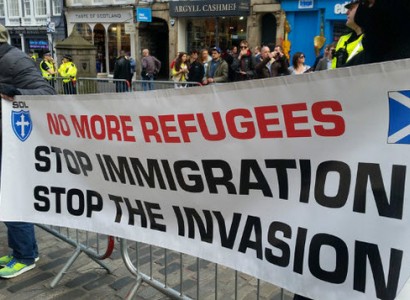 Scottish Defence League protest falls flat but brings together hardened neo-Nazis