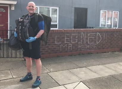 Teacher ‘inundated with support’ as he delivers free school meals on foot