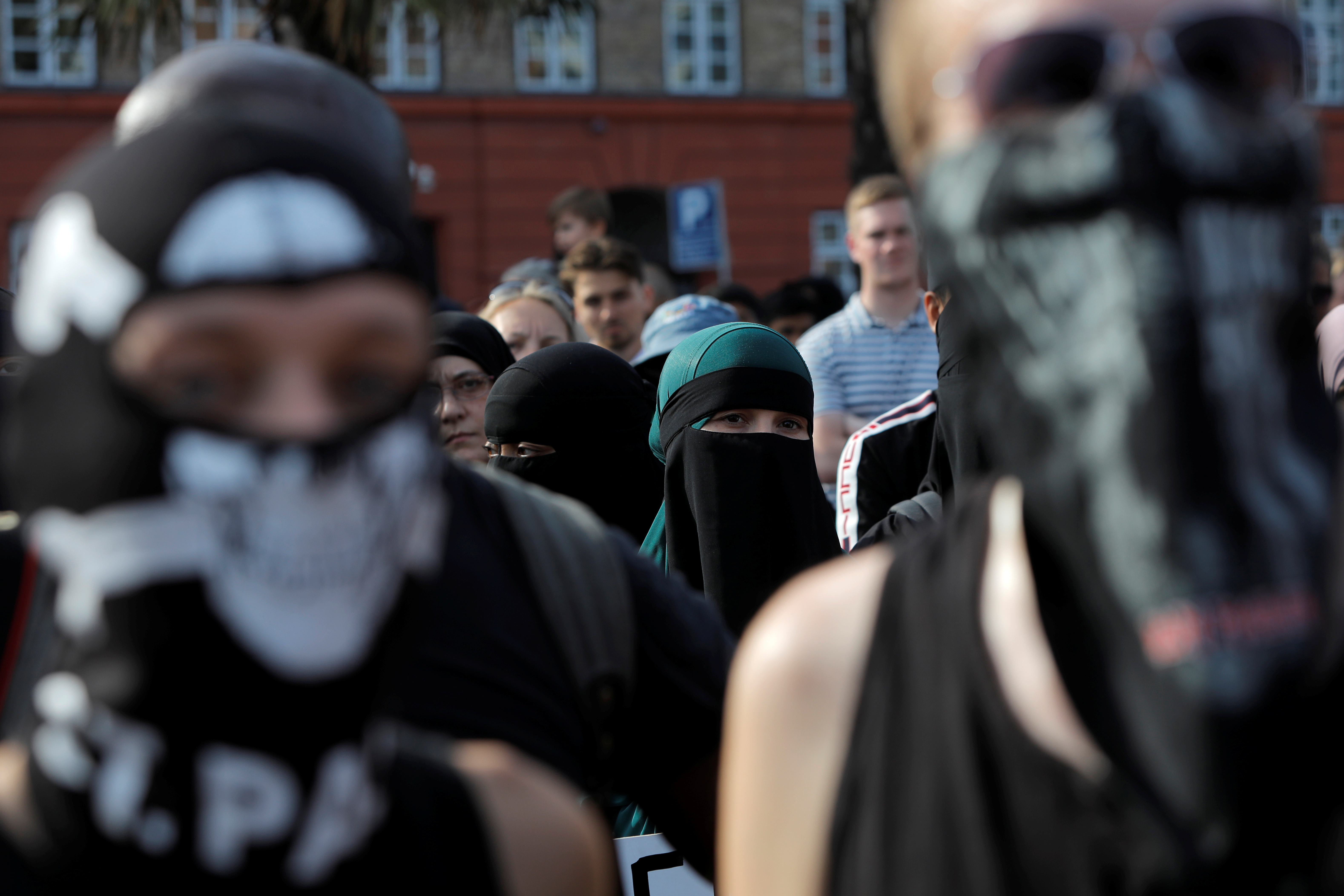 Danes march in Copenhagen to protest veil ban