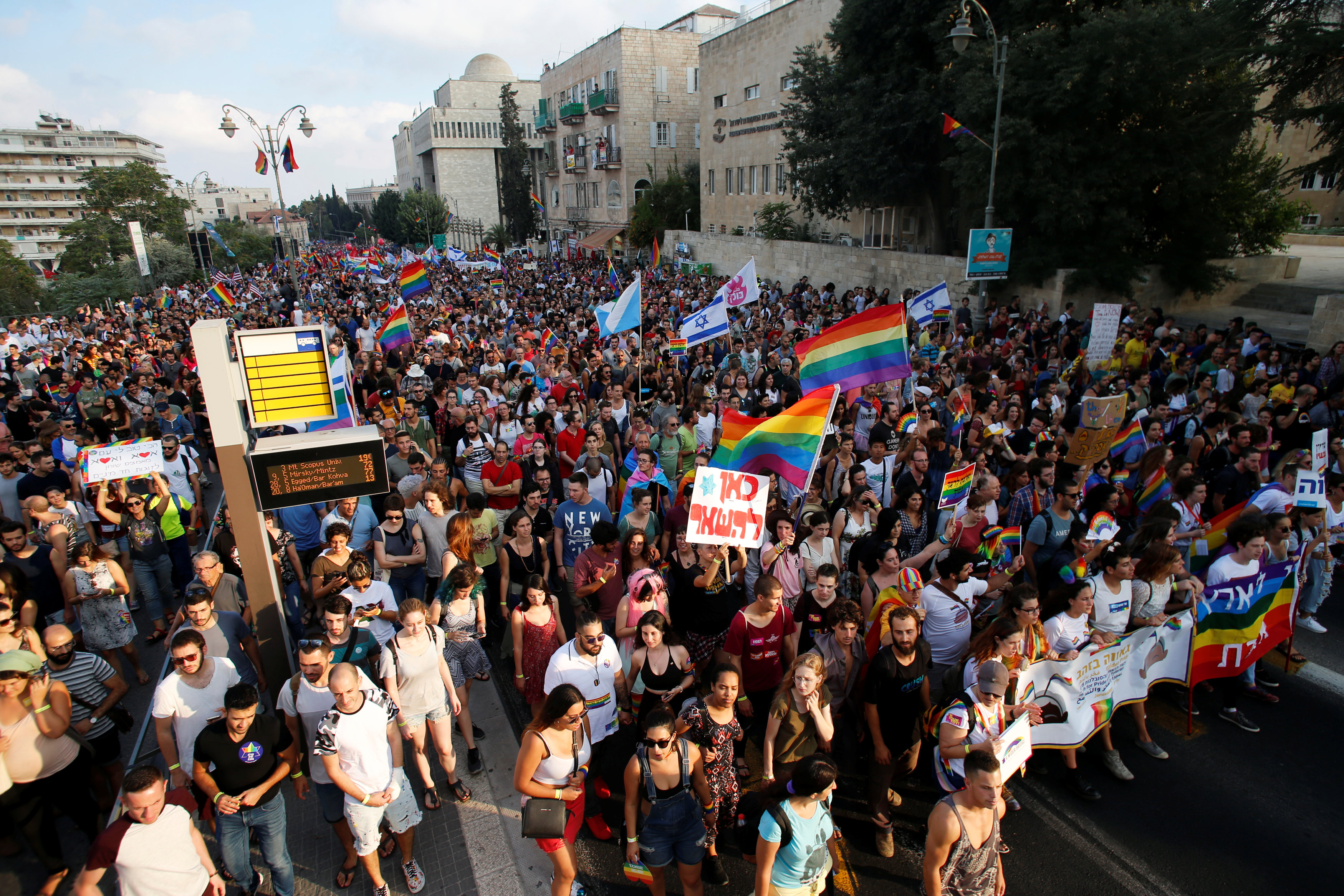 Jerusalem Gay Pride parade marches amid tight security
