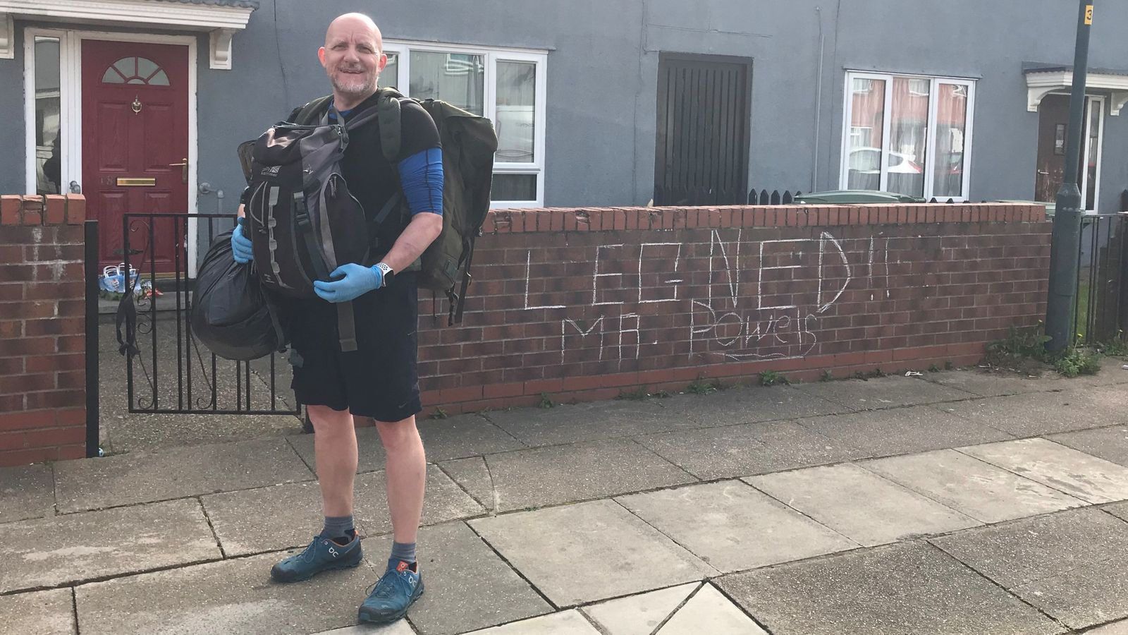 Teacher ‘inundated with support’ as he delivers free school meals on foot