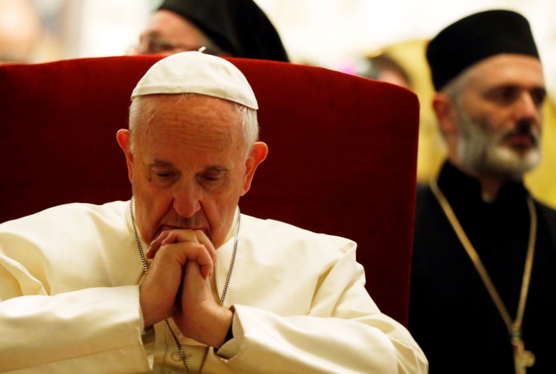 Pope calls on Christians to forgive and rebuild amid ruins of churches in Iraq